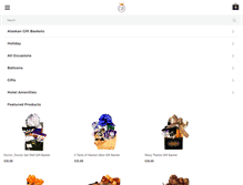 Tablet Screenshot of giftedbasketonline.com